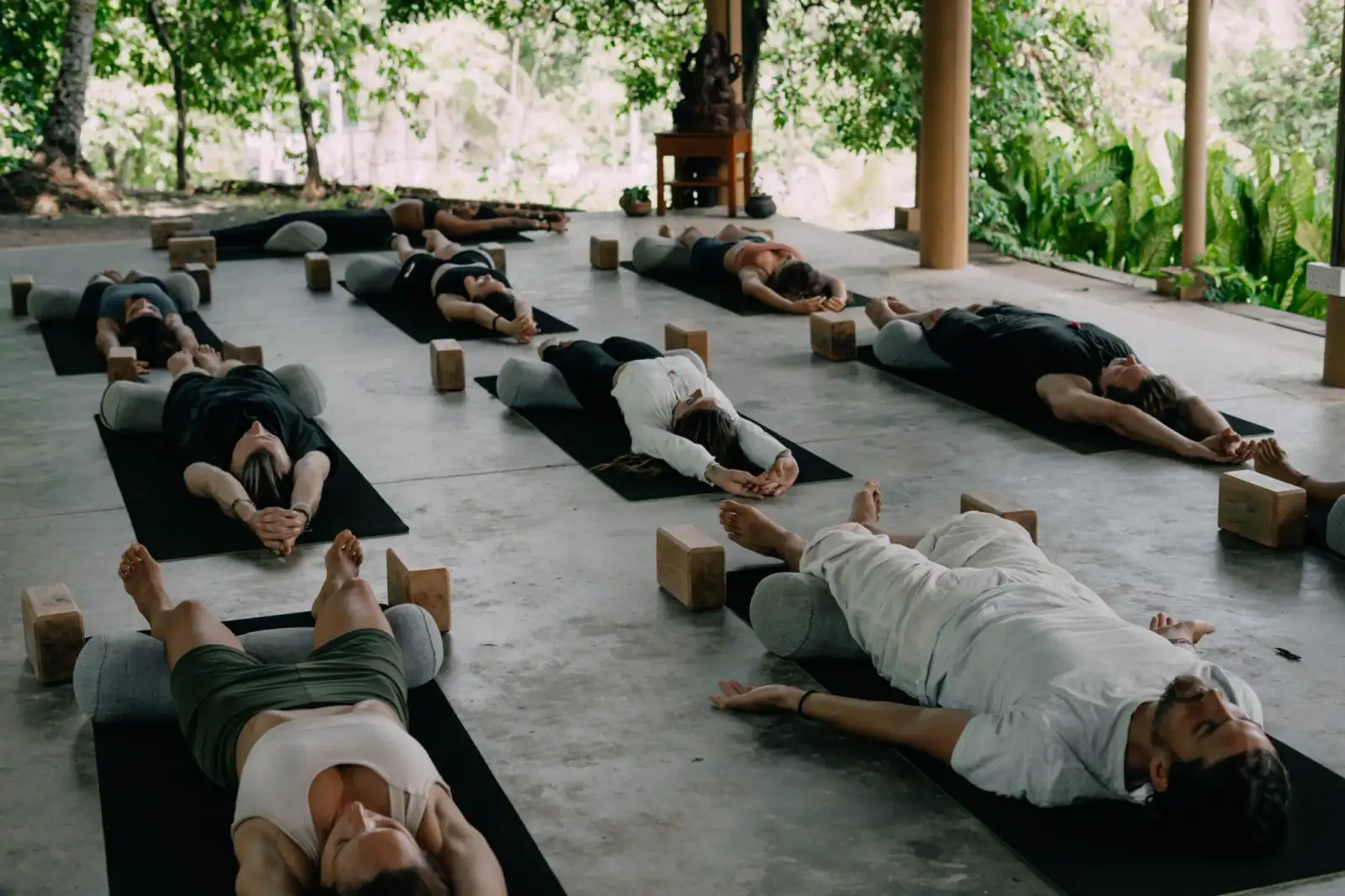The open-air shala at Senses