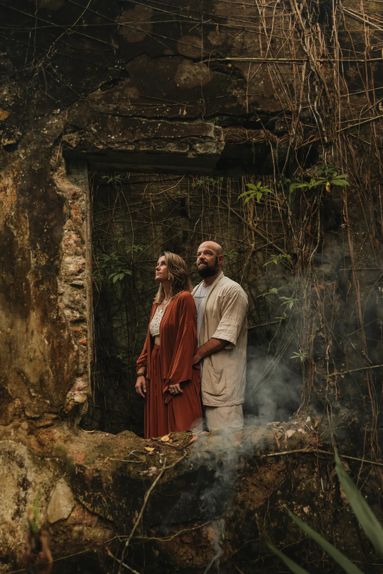 Deborah and Gianluca, founders of Senses and Breathwork Sri Lanka, standing together