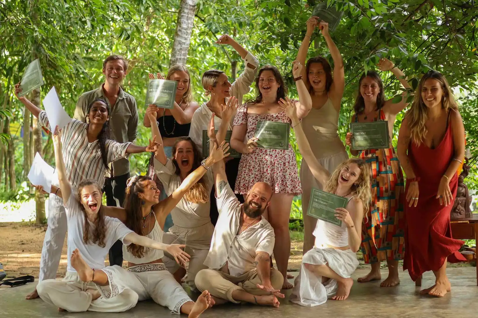 Graduation day at Senses yoga teacher training
