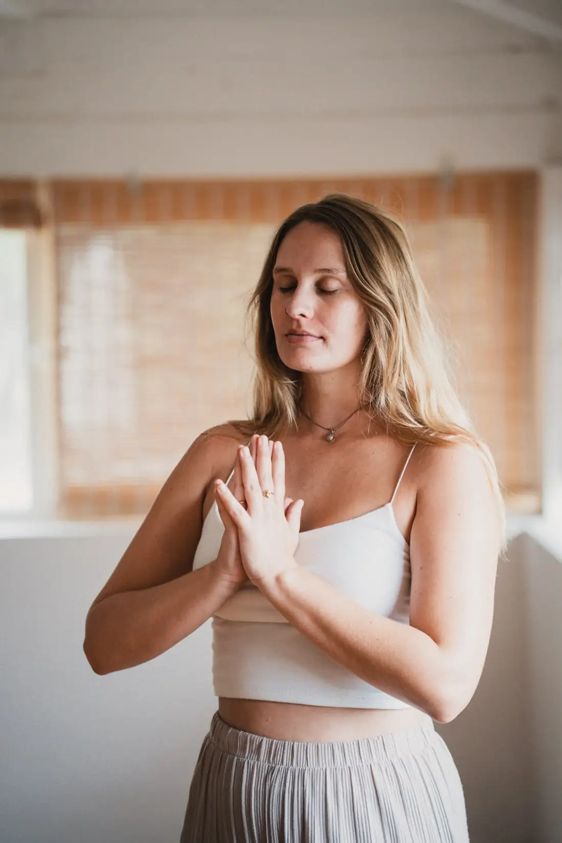 Portrait of Natasha Boye, artist and yoga teacher