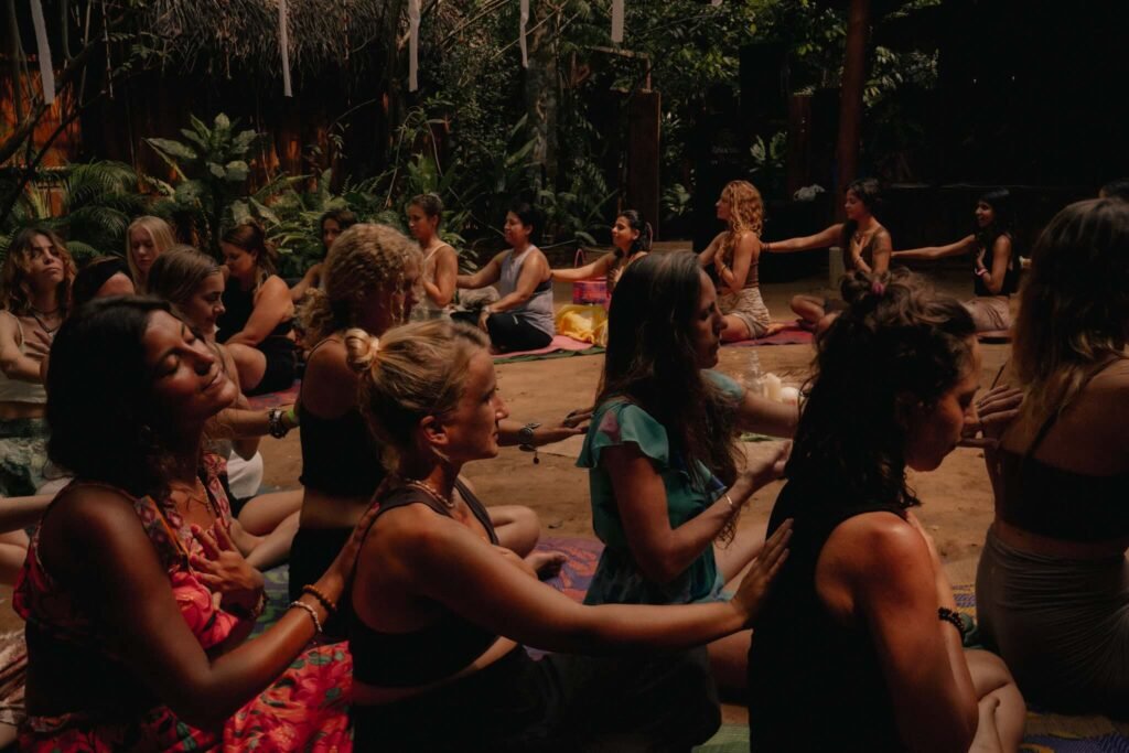 women circle at senses